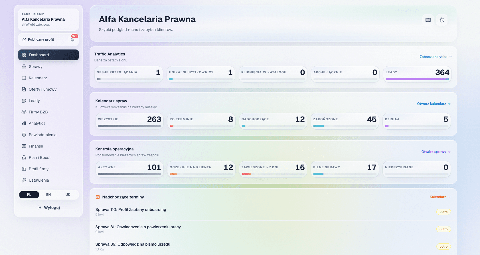 PrawoPro CRM screenshot 1