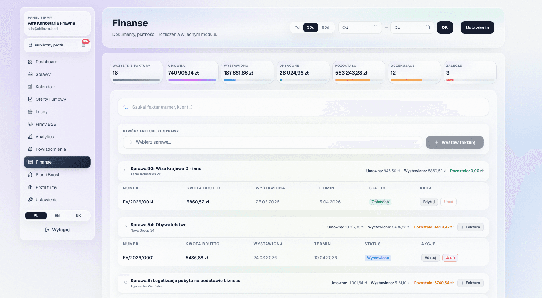 PrawoPro CRM screenshot 9